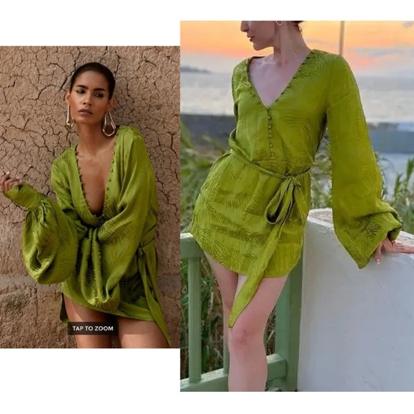 Rat & Boa Harlequin Tropical Dress - Picture 2 of 16